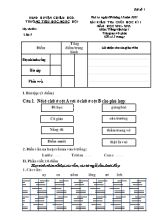 Bài kiểm tra cuối học kì I môn Tiếng Việt Lớp 1 (Kết nối tri thức với cuộc sống) - Năm học 2021-2022